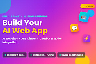 build an ai web app ai website ai engineer