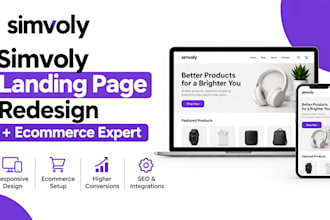 create simvoly landing page redesign simvoly landing page ecommerce expert