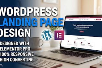 design a landing page using elementor pro