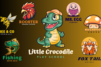 create a professional cartoon mascot for your brand