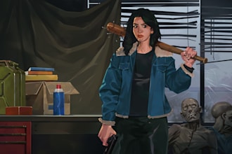 create custom project zomboid style character art for you