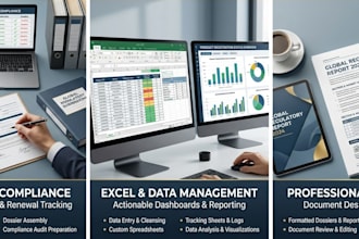 provide professional regulatory affairs and data entry services