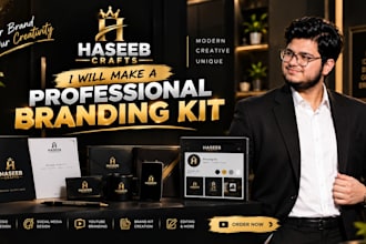 create a professional brand identity and complete branding kit