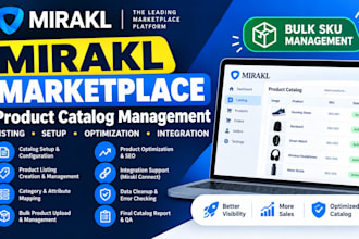 manage mirakl marketplace product listing catalog setup optimization integration