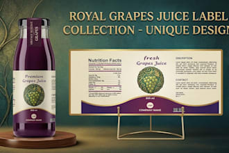 design a professional product label and packaging design