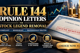 draft an attorney opinion letter for restrictive legend removal