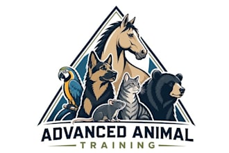 design unique all species animal trainer logo