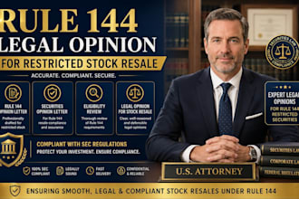 review rule 144 eligibility for restricted securities resale as a US attorney