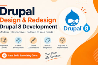 drupal website design and redesign drupal 8 development