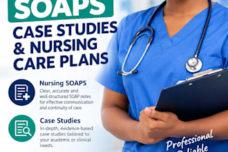 handle nursing care plans, and soap notes