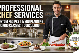 create custom recipes, restaurant menus, and culinary