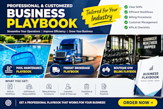 create a pool maintenance, freight brokerage or gym billing playbook
