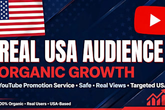 do viral youtube promotion for real USA audience