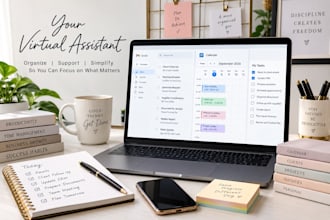 be your virtual assistant for admin and business support