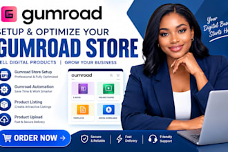 setup gumroad store gumroad automation product listing product upload