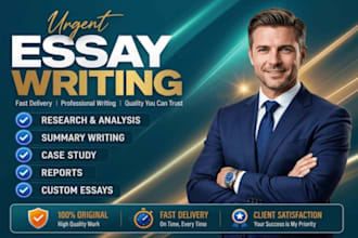do urgent essay writing as an essay writer