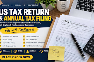 prepare and file your US tax return and annual tax filing