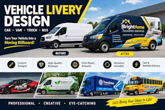 create a custom vehicle livery that makes your car van truck bus