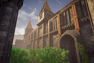 do detailed roblox fantasy map roblox medieval map, lobby map, obby map for game