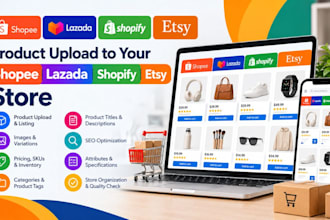 do product upload to your shopee lazada shopify etsy store
