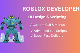 be your expert roblox scripter and roblox UI designer