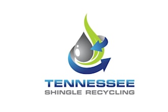 design minimalist tennessee shingle recycling logo