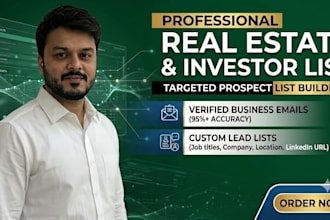 build targeted real estate lead generation and investor lists