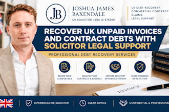 recover uk unpaid invoices and contract debts with solicitor legal support