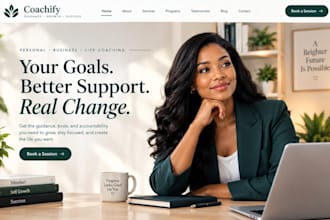 design a coaching website for life coach consultant speaker or trainer