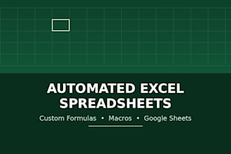 create an automated excel spreadsheet with formulas