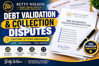 write debt validation and collection dispute letters