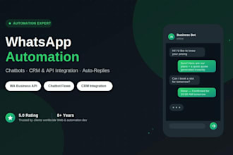 create whatsapp chatbot via whatsapp bot api, facebook messenger bot