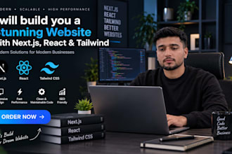 build, rebuild website as full stack developer, front end dev