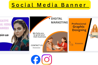 design professional canva social media banners and ads