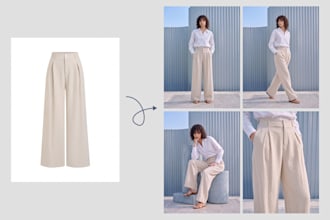 create ai fashion product photography