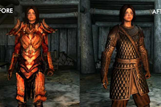 create weapons, armor for skyrim se ae mods or fallout 4, ffxiv mod