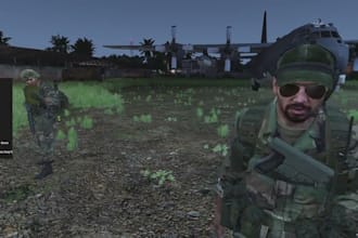 design a complete arma reforger server with custom mods