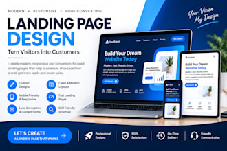design a business landing page