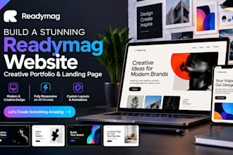 design readymag website creative portfolio landing page
