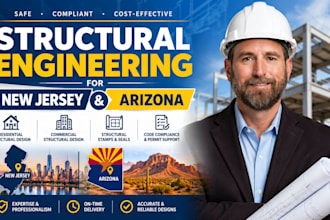do structural engineering for new jersey and arizona