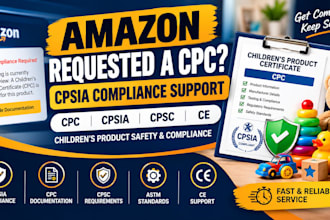 provide amazon cpsia compliance and CPC certificate support