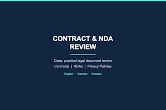 review and edit your contracts, ndas, and privacy policies
