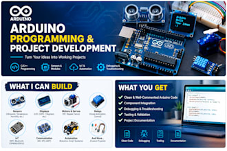 develop arduino projects and write arduino code