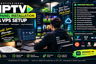 teach you how to install iptv panel on your serve, with vps and lifetime support