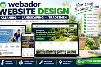build webador website local business cleaning landscaping tradesman website
