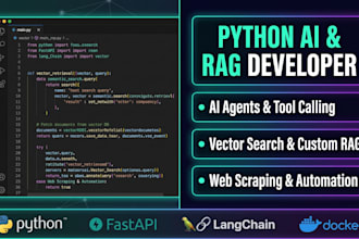 build python ai agents, rag applications, and automation scripts