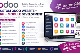 create and customize your odoo website online store and erp system