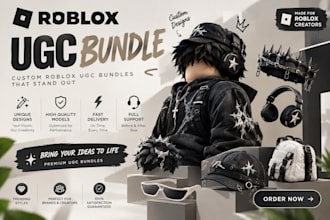 create a custom roblox ugc character bundle with rigging