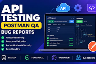 test your API for bugs, functionality, performance, and reliability