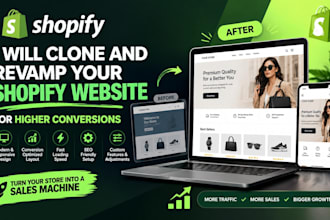 clone and revamp your shopify website for higher conversions